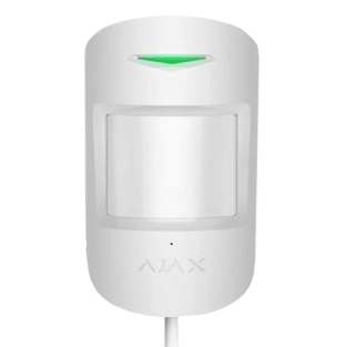 Дротовий сповіщувач руху та розбиття скла Ajax Superior CombiProtect white Fibra