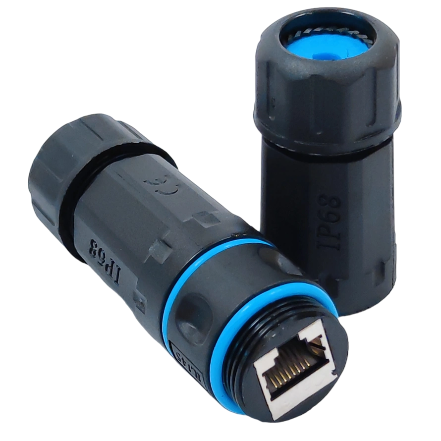 RJ45-RJ45 STP Водонепроникний з'єднувач IP68 кат. 6 - Зображення 4