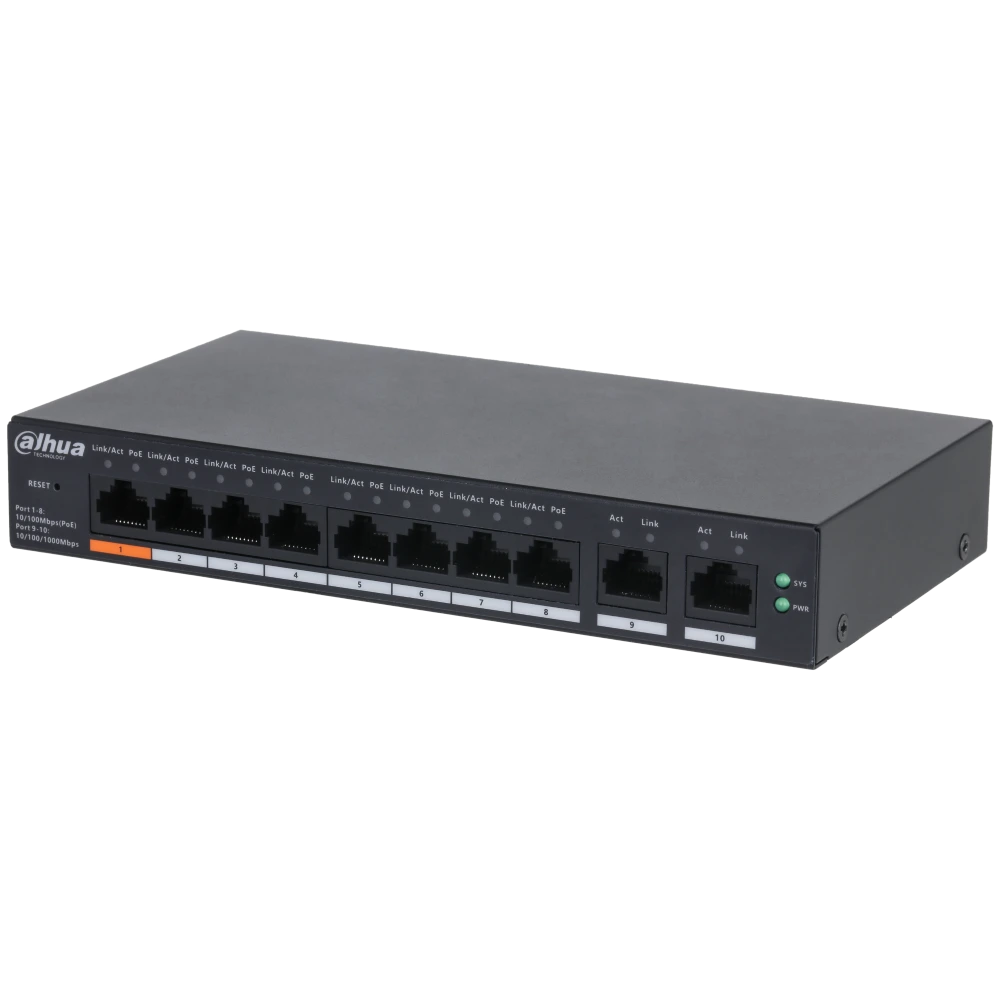 Dahua DH-CS4010-8ET-60 PoE Комплект 10+1 - Зображення 3