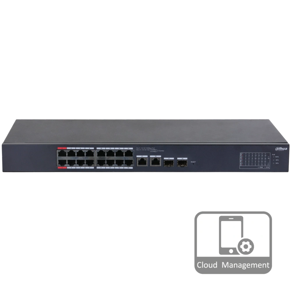 Dahua DH-CS4218-16ET-190 PoE Комутатор 20 портів керований