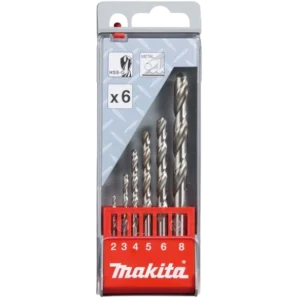 Makita (D-57196) Набір свердел по металу HSS-G 6 шт