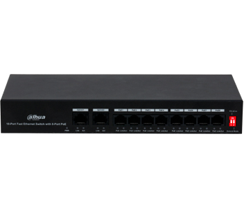 Dahua DH-PFS3010-8ET-65 РоЕ Комутатор 8 портів некерований