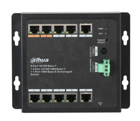 Dahua DH-PFS3111-8ET-96-F PoE Комутатор 8 портів некерований