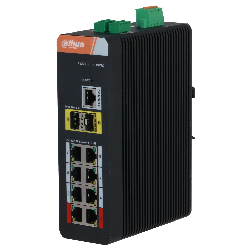 DH-PFS4210-8GT-DP 8-портовий гігабітний з PoE
