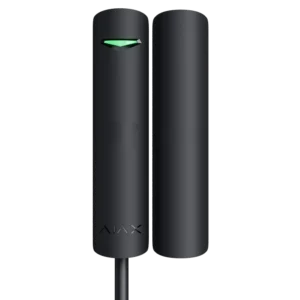 Дротовий магнітоконтактний сповіщувач Ajax Superior DoorProtect black Fibra