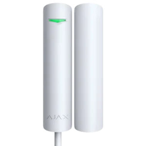 Дротовий магнітоконтактний сповіщувач Ajax Superior DoorProtect Plus white Fibra