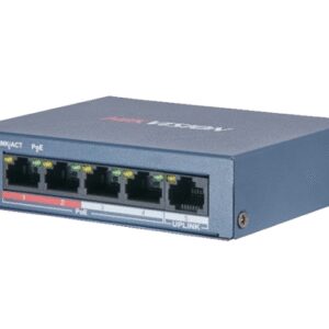 Hikvision DS-3E0105P-E/M(B) POE Комутатор 4 порти некерований