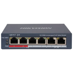 Hikvision DS-3E0106P-E/M(B) POE Комутатор 6 портів некерований
