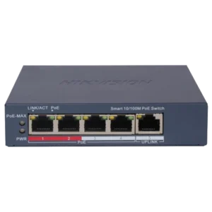 Hikvision DS-3E1105P-EI/V2 POE Комутатор 5 портів керований