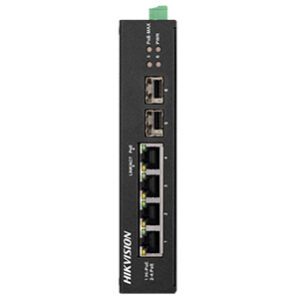 Hikvision DS-3T0506HP-E/HS POE Комутатор 4 порти некерований