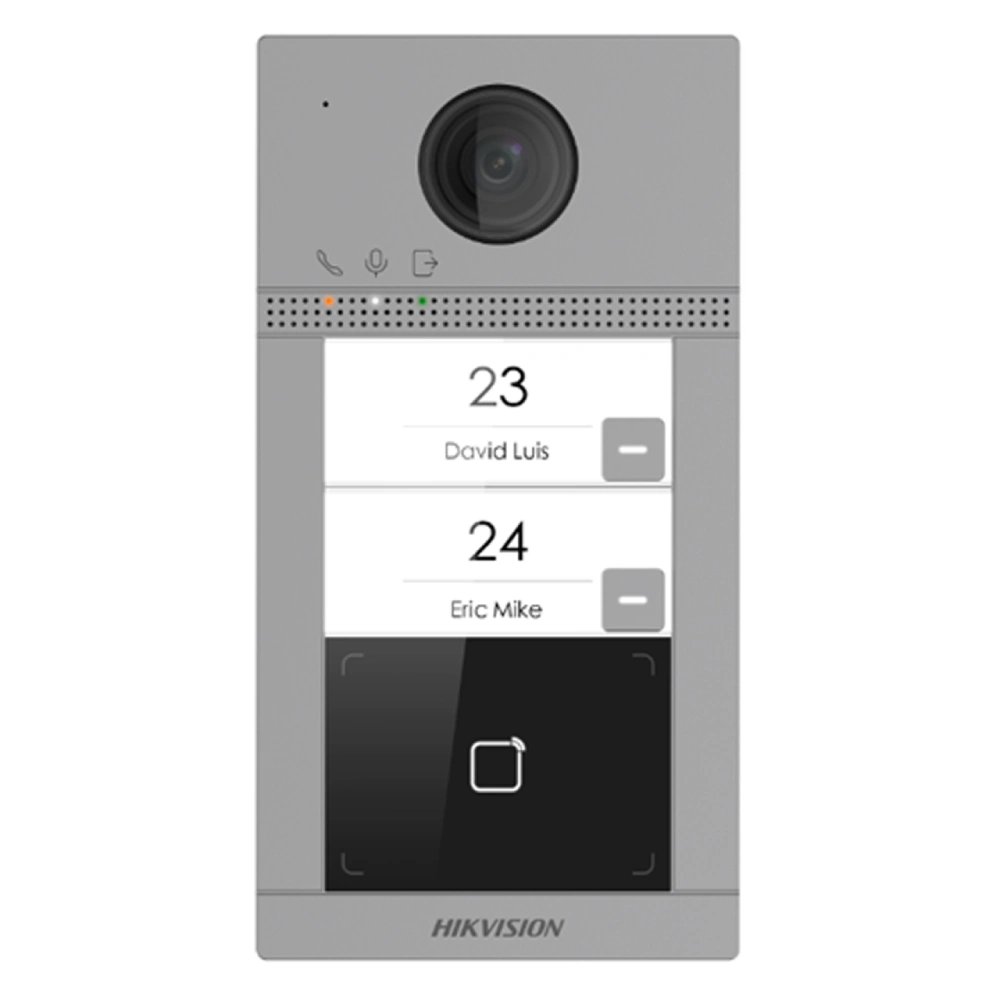 DS-KV8213-WME1/Flush(B) 2 Мп IP виклична панель на 2 абонента з ІЧ підсвічуванням і Wi-Fi