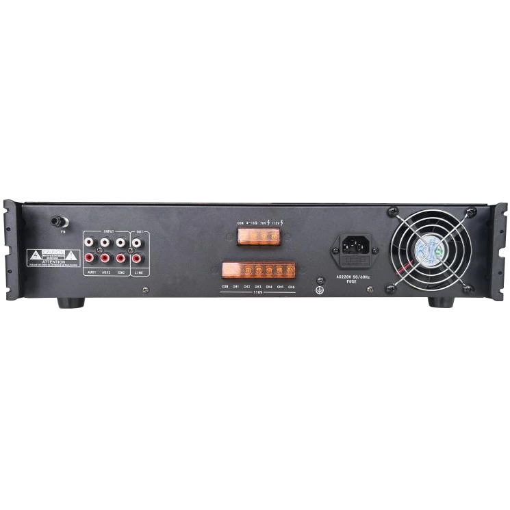 Hikvision DS-QAE0A240G1-VB6/EU 240 Вт 6-зонний Аналоговий підсилювач - Зображення 3