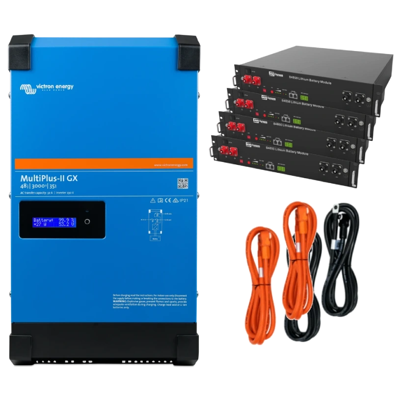 Victron Energy MultiPlus-II + Dyness 2.4кВт 9.6кВт•год Система автономного живлення однофазна