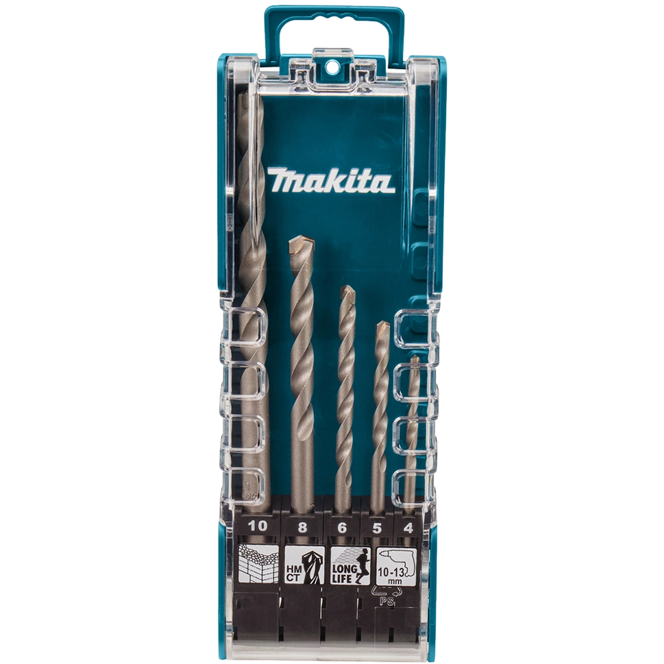 Makita (E-11536) Набір свердел бетону 5 шт long Life