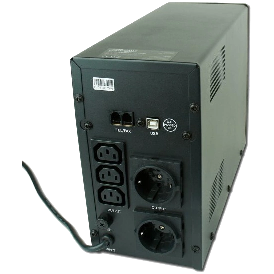 EnerGenie EG-UPS-033 1200ВA апроксимована синусоїда Джерело безперебійного живлення - Зображення 3