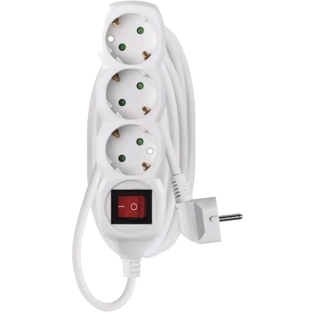 EMOS P1323R 3 розетки 3 м Мережевий подовжувач