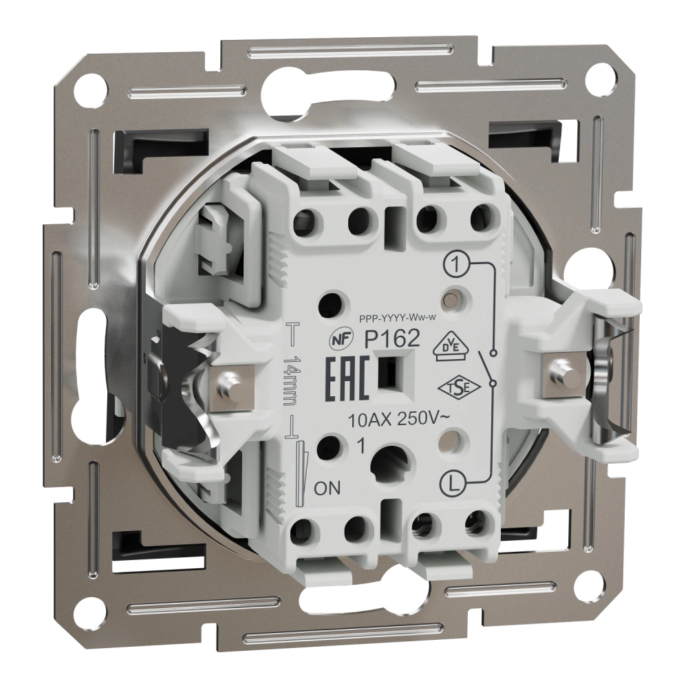 Schneider Electric EPH0100171 Asfora Вимикач 1-клавішний антрацит - Зображення 3