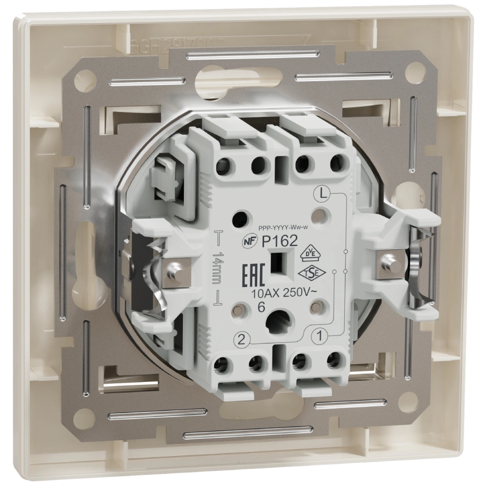 Schneider Electric Asfora EPH0400123 Перемикач одноклавішний самозатискний - Зображення 3