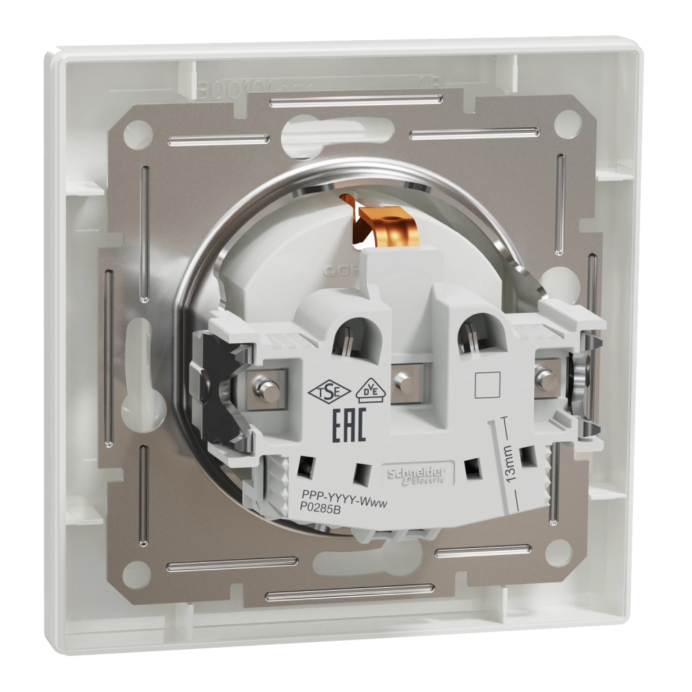 Schneider Electric ASFORA EPH2900121 Розетка одинарна із заземленням - Зображення 3