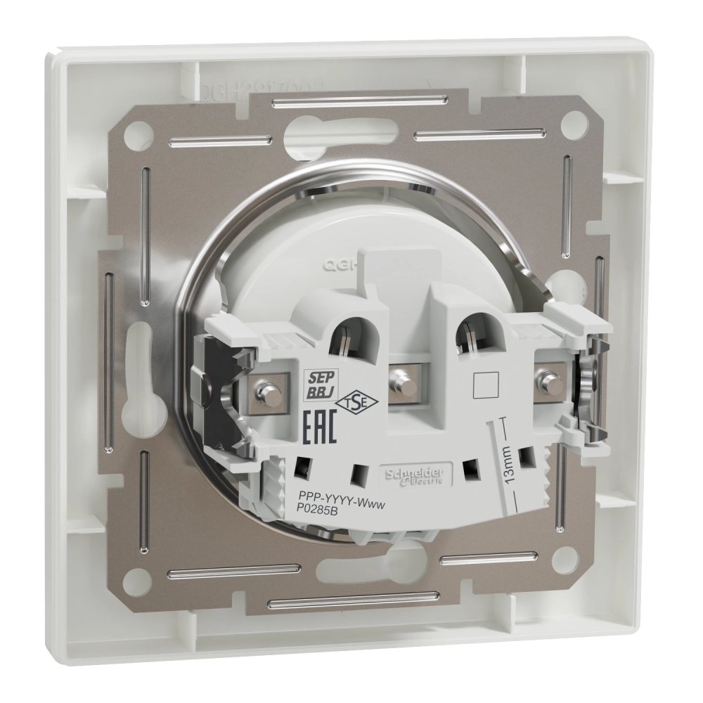 Schneider Electric ASFORA EPH3000121 Розетка одинарна без заземлення - Зображення 3
