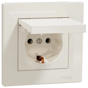 Schneider Electric Asfora EPH3100123 Розетка із кришкою, із заземленням