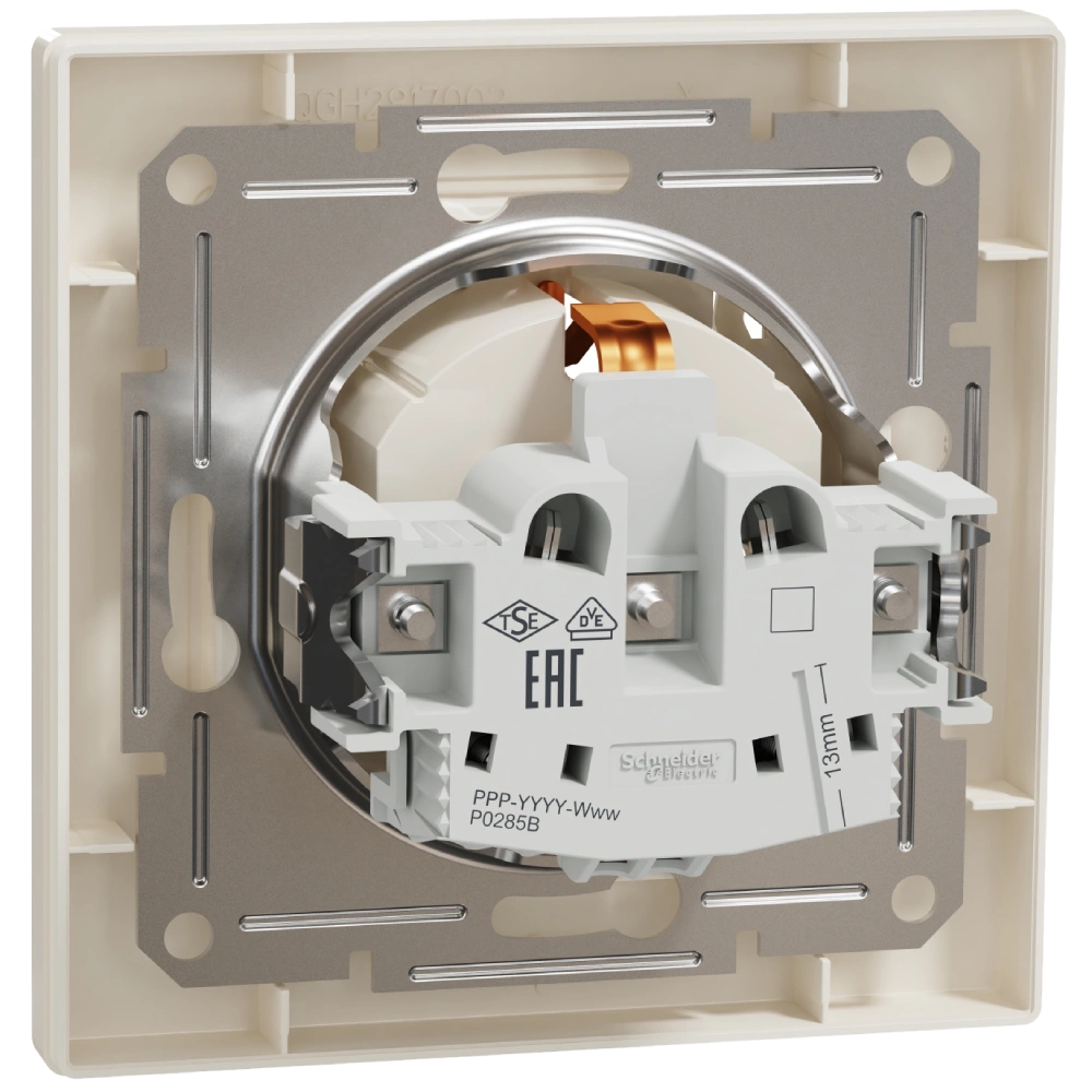 Schneider Electric Asfora EPH3100123 Розетка із кришкою, із заземленням - Зображення 3