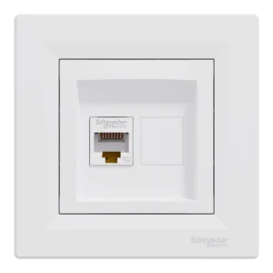 Schneider Electric Asfora EPH4300121 RJ45 кат.5е UTP Розетка комп'ютерна одинарна