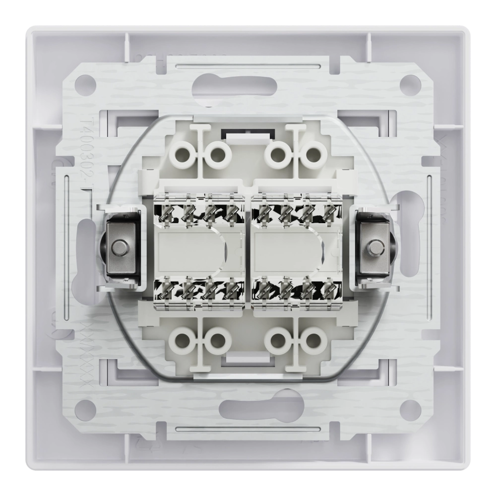 Schneider Electric Asfora EPH4400121 RJ45 5e Розетка комп'ютерна подвійна біла - Зображення 3
