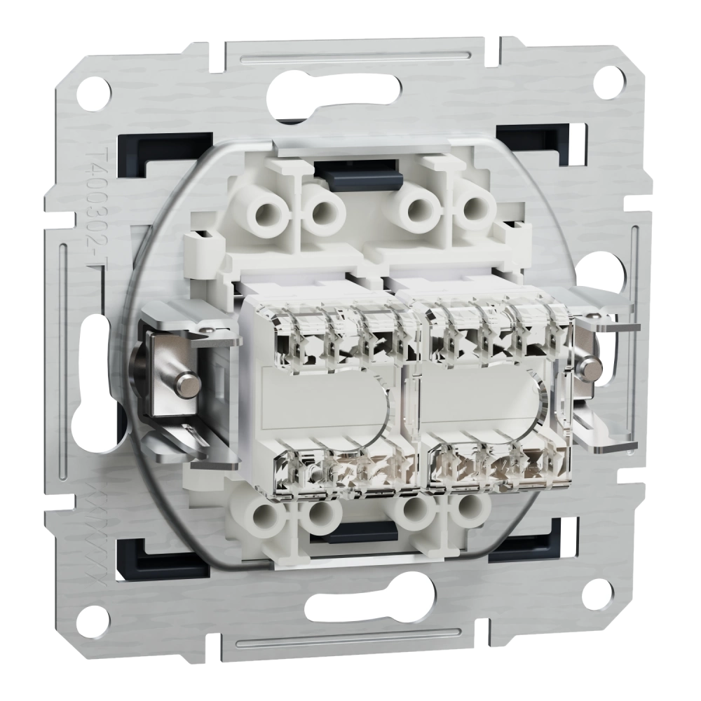 Schneider Electric EPH4400171 Asfora Розетка комп'ютерна антрацит, пластик, для врізного монтажу - Зображення 3