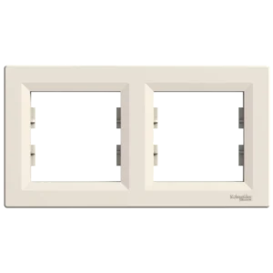 Schneider Electric Asfora EPH5800223 РАМКА ДВОМІСНА ГОРИЗОНТАЛЬНА