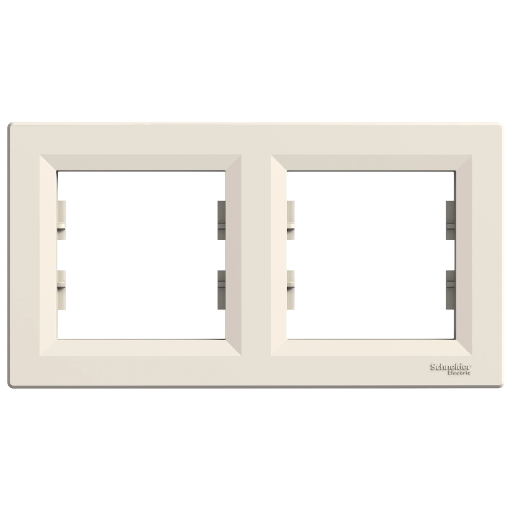 Schneider Electric Asfora EPH5800223 РАМКА ДВОМІСНА ГОРИЗОНТАЛЬНА