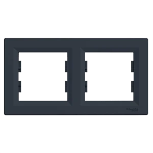 Schneider Electric EPH5800271 Asfora Рамка 2 поста антрацит горизонтальна