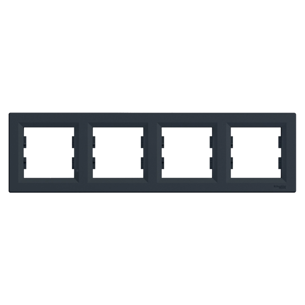 Schneider Electric EPH5800471 Asfora Рамка 4 поста антрацит горизонтальна