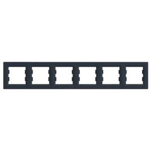 Schneider Electric EPH5800671 Asfora Рамка 6 постів антрацит горизонтальна