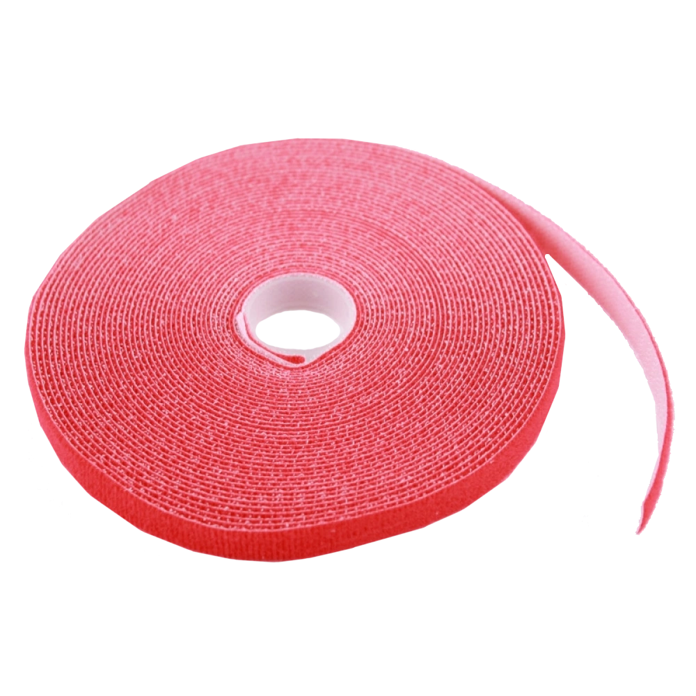 EPNew GTM-1210RDZ Стяжка-липучка, 12 мм x 10 м, моток, червона