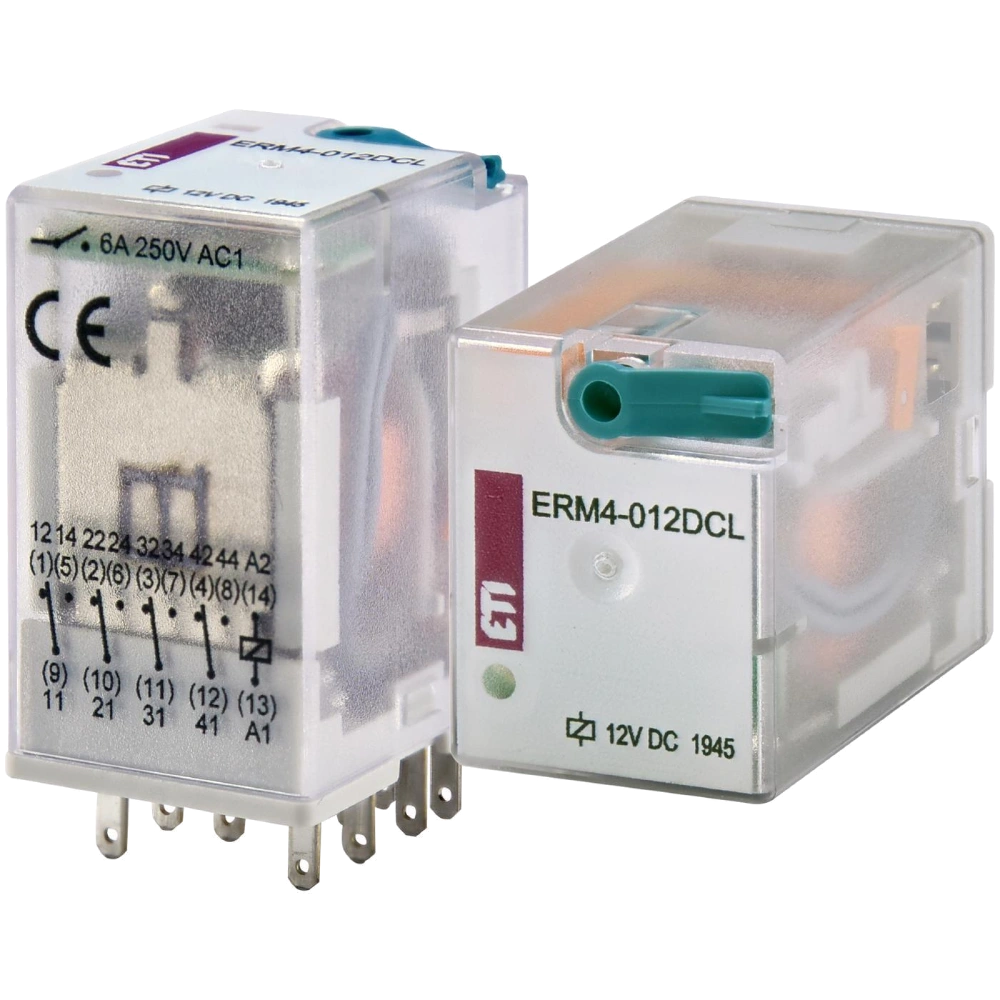 ЕТІ ERM4-012DCL 4p Реле електромеханічне