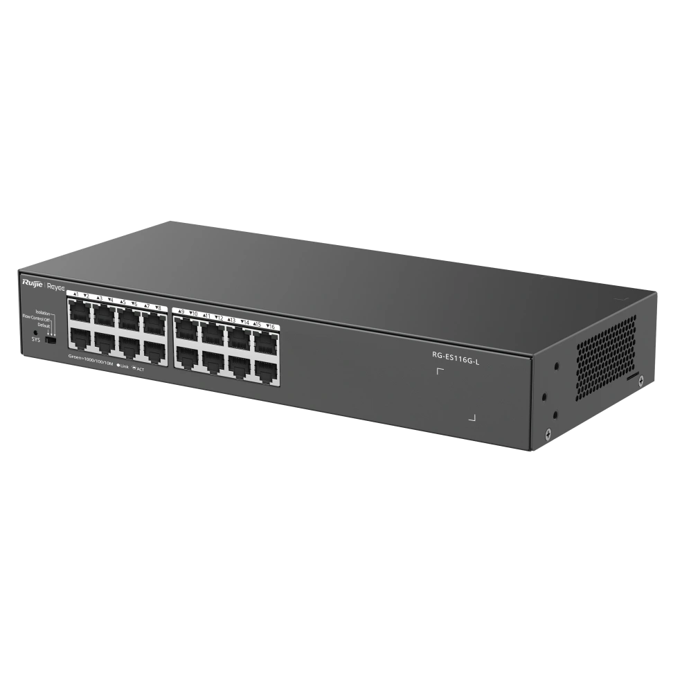 Ruijie Reyee RG-ES116G-L Комутатор 16 портів некерований - Зображення 3