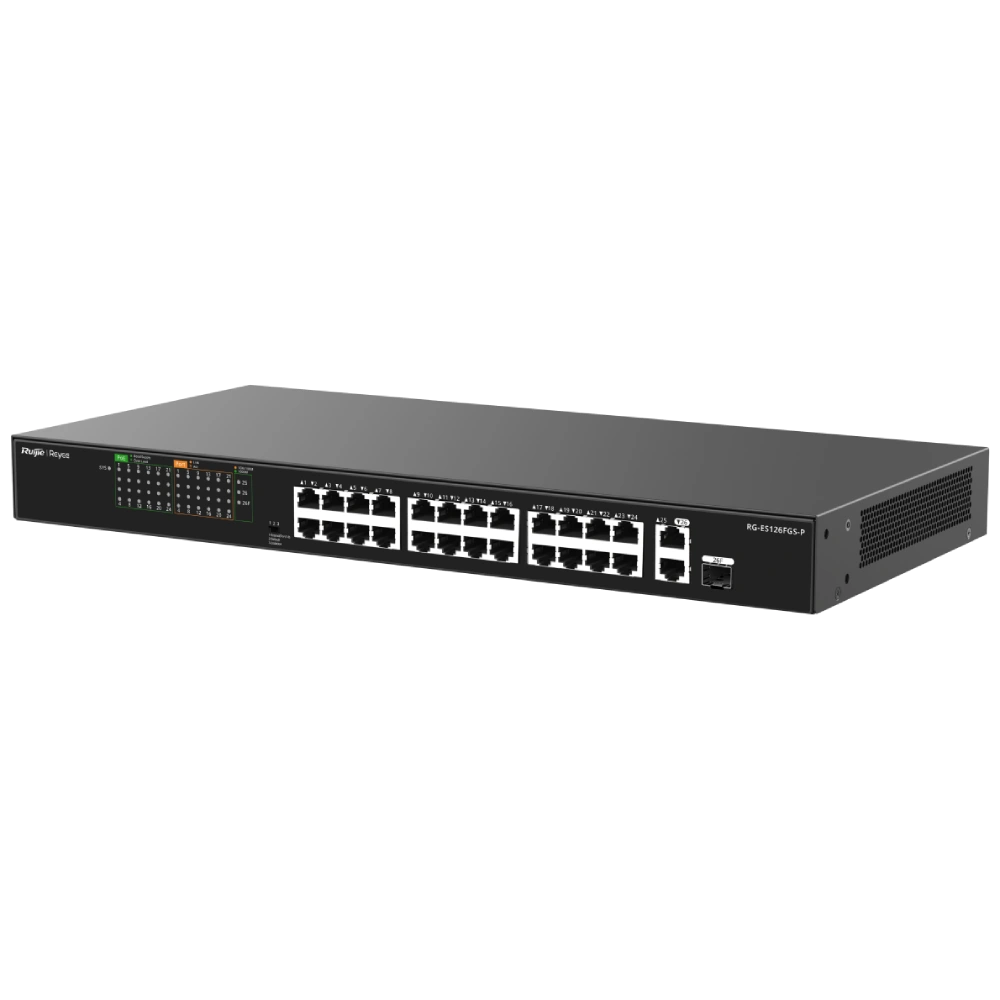 Ruijie Reyee RG-ES126FGS-P PoE Комутатор 26 портів некерований - Зображення 3
