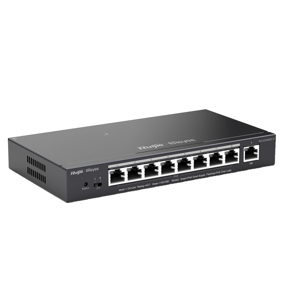 Ruijie RG-ES209GC-P POE Комутатор 9 портів керований - Зображення 3