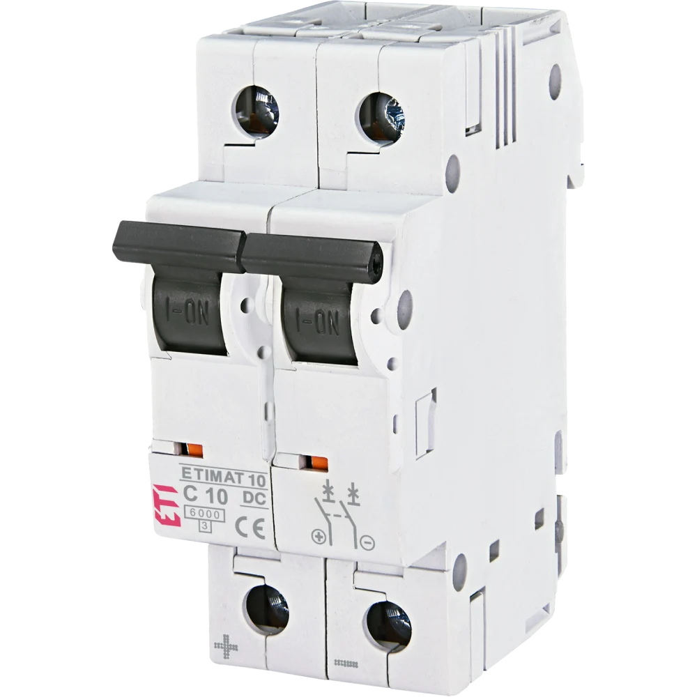 ЕТІ ETIMAT 10 DC 2p C 10A (6 kA) Автоматичний вимикач