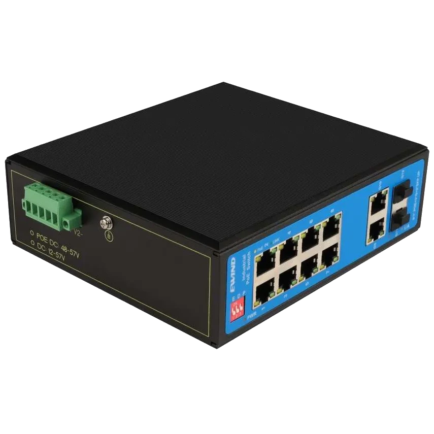Ewind EW-PIS1712-8FE PoE Комутатор 12 портів некерований - Зображення 3