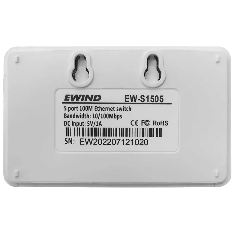 Ewind EW-S1505 100M Комутатор 5 портів некерований - Зображення 4