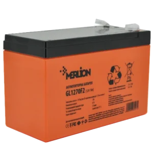 MERLION GL1270F2 7A•г 12В Свинцево-кислотна акумуляторна батарея