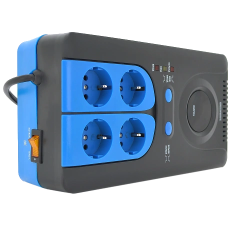 Green Wave Winchester 1500VA (1050Вт) Стабілізатор напруги релейний 4xShuko, DC140-260V, AC220±8%, BOX