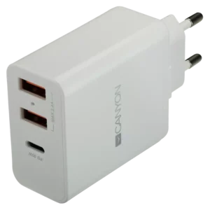 Canyon H-08 white (QC/PD 30W) Мережевий зарядний пристрiй