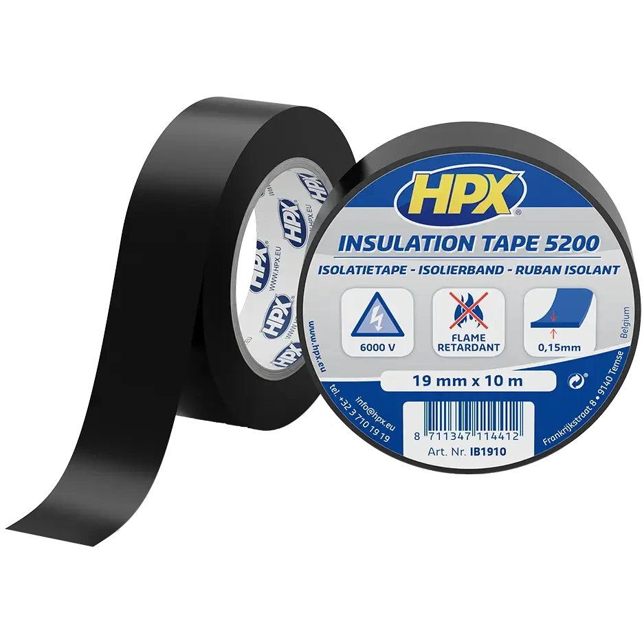 HPX IB1910 HPX5200 19мм х 10м Стрічка ПВХ ізоляційна