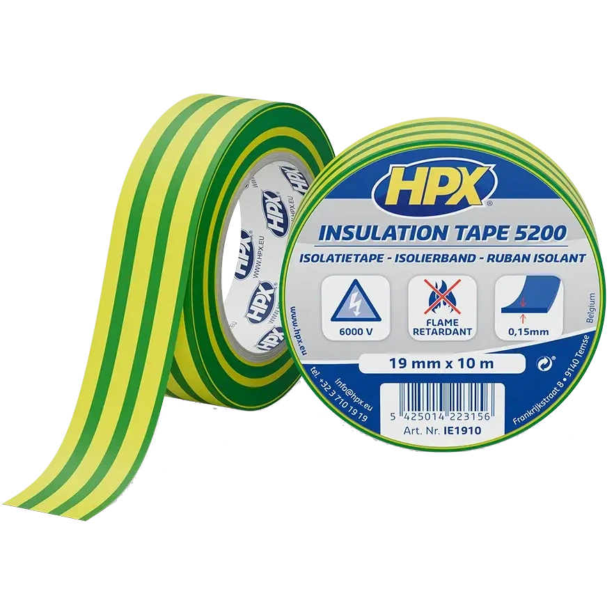HPX IE1910 HPX5200 19мм х 10м Стрічка ПВХ ізоляційна