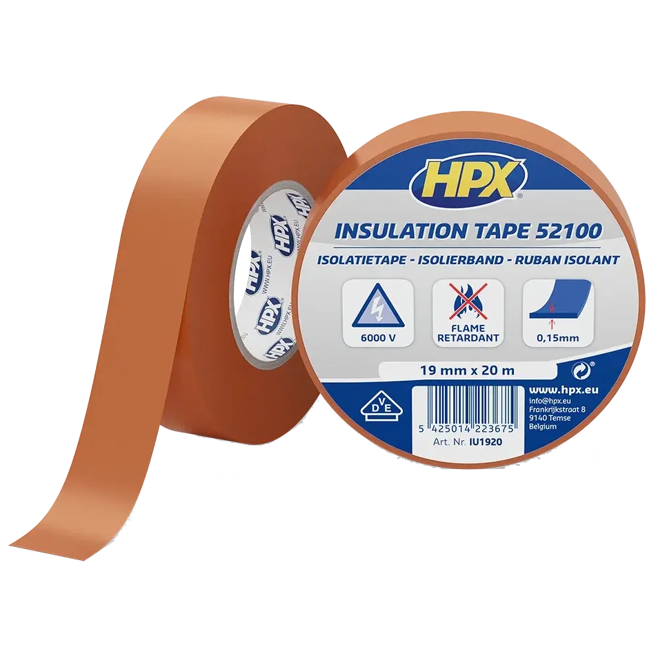 HPX IU1920 HPX52100 19мм х 20м Стрічка ПВХ ізоляційна