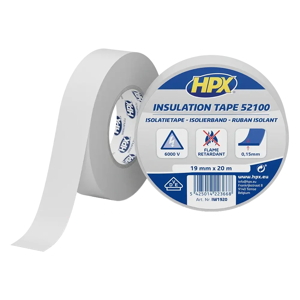 HPX IW1920 HPX52100 19мм х 20м Стрічка ПВХ ізоляційна
