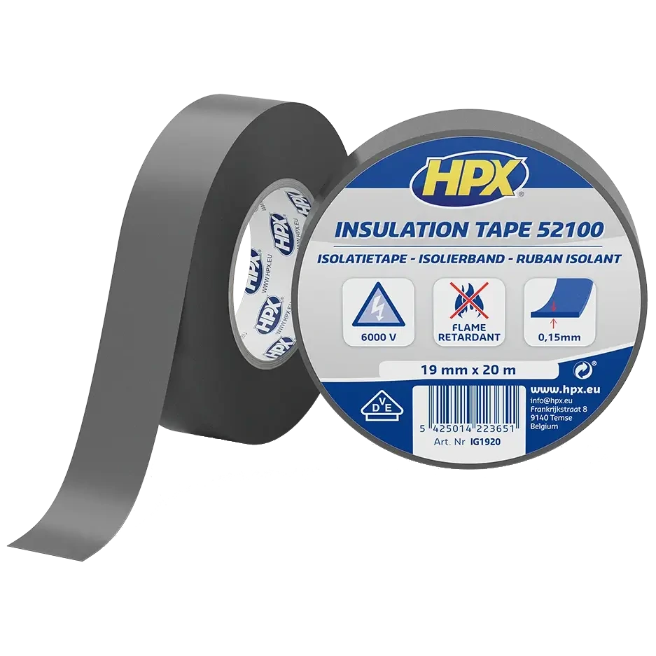 HPX IG1920 HPX52100 19мм х 20м Стрічка ПВХ ізоляційна